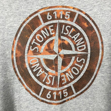 Load image into Gallery viewer, Stone Island Grey Short Sleeved Logo T-Shirt - Medium (M) PTP 19.75"