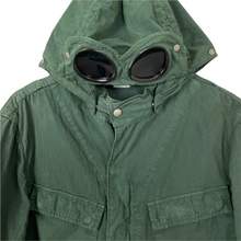 Load image into Gallery viewer, C.P Company Green Goggle Hooded Overshirt - Extra Large (XL) PTP 21.5"