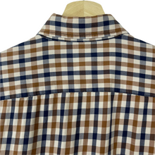 Load image into Gallery viewer, Aquascutum House Check Long Sleeved Shirt - Small (S) PTP 20"