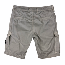 Load image into Gallery viewer, Stone Island White Bermuda Cargo Shorts - W 30"