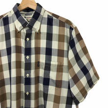 Load image into Gallery viewer, Aquascutum Block Check Short Sleeved Shirt - Large (L) PTP 24.5"