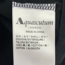 Load image into Gallery viewer, Aquascutum Black Long Sleeved T-Shirt - Medium (M) PTP 20.5"