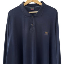 Load image into Gallery viewer, Paul and Shark Navy Long Sleeved Polo - Five Extra Large (5XL) PTP 31"