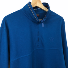 Load image into Gallery viewer, Paul and Shark Blue Half Zip Pullover Sweater - Extra Large (XL) PTP 23"