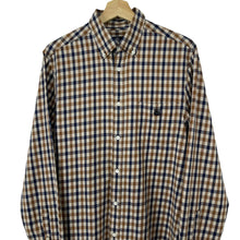Load image into Gallery viewer, Aquascutum House Check Long Sleeved Shirt - Medium (M) PTP 20.75"