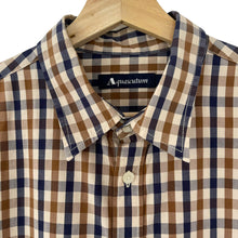 Load image into Gallery viewer, Aquascutum House Check Short Sleeved Shirt - Extra Large (XL) PTP 22"