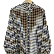 Load image into Gallery viewer, Aquascutum House Check Long Sleeved Shirt - Medium (M) PTP 24"