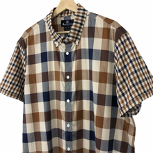 Load image into Gallery viewer, Aquascutum Check Short Sleeved Shirt - Triple Extra Large (XXXL) PTP 24.75"