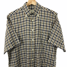 Load image into Gallery viewer, Aquascutum House Check Short Sleeved Shirt - Small (S) PTP 21.5"
