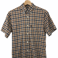 Load image into Gallery viewer, Aquascutum House Check Short Sleeved Shirt - Small (S) PTP 19"