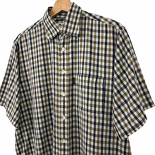 Load image into Gallery viewer, Aquascutum House Check Short Sleeved Shirt - Medium (M) PTP 24"