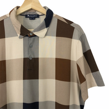 Load image into Gallery viewer, Aquascutum Block Check Short Sleeved Polo - Extra Large (XL) PTP 22.5"