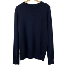 Load image into Gallery viewer, Paul and Shark Navy Crew Neck Logo Wool Sweater - Double Extra Large (XXL) PTP 24.5"