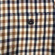 Load image into Gallery viewer, Aquascutum House Check Long Sleeved Shirt - Small (S) PTP 19.75"