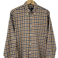 Load image into Gallery viewer, Aquascutum House Check Long Sleeved Shirt - Large (L) PTP 22.5"