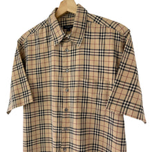 Load image into Gallery viewer, Burberry Nova Check Short Sleeved Shirt - Medium (M) PTP 22"