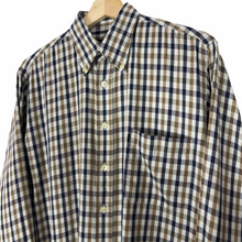 Load image into Gallery viewer, Aquascutum House Check Long Sleeved Shirt - Medium (M) PTP 24"