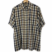 Load image into Gallery viewer, Aquascutum Block Check Short Sleeved Shirt - Medium (M) PTP 24.5"