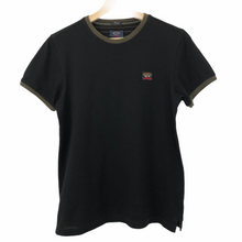 Load image into Gallery viewer, Paul and Shark Black / Khaki Short Sleeved Logo T-Shirt - Small (S) PTP 18"