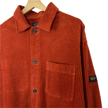 Load image into Gallery viewer, Paul and Shark Orange Amber Multi Pocket Corduroy Overshirt - Double Extra Large (XXL) PTP 27"