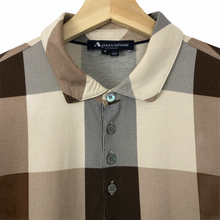 Load image into Gallery viewer, Aquascutum Block Check Short Sleeved Polo - Small (S) PTP 21"