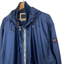 Load image into Gallery viewer, Paul and Shark Navy Blue Hooded Logo Jacket - Triple Extra Large (XXXL) PTP 27"