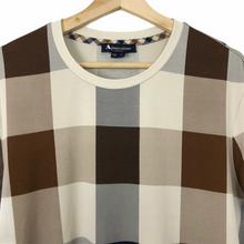 Load image into Gallery viewer, Aquascutum Block Check Short Sleeved T-Shirt - Large (L) PTP 21.5"