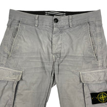 Load image into Gallery viewer, Stone Island Grey Bermuda Cargo Shorts - W 30"