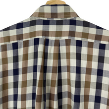 Load image into Gallery viewer, Aquascutum Block Check Short Sleeved Shirt - Large (L) PTP 25.5"