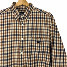 Load image into Gallery viewer, Aquascutum House Check Long Sleeved Shirt - Large (L) PTP 22"
