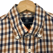 Load image into Gallery viewer, Aquascutum House Check Short Sleeved Shirt - Small (S) PTP 20"
