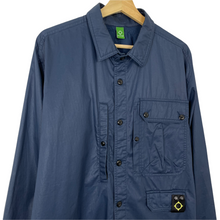 Load image into Gallery viewer, Ma.Strum Navy Blue Button Up Multi Pocket Overshirt - Extra Large (XL) PTP 24.5"