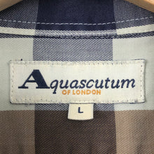 Load image into Gallery viewer, Aquascutum Block Check Short Sleeved Shirt - Large (L) PTP 24.5"