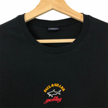 Load image into Gallery viewer, Paul and Shark Black Short Sleeved Logo T-Shirt - Small (S) PTP 18"