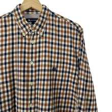 Load image into Gallery viewer, Aquascutum House Check Long Sleeved Shirt - Large (L) PTP 21"