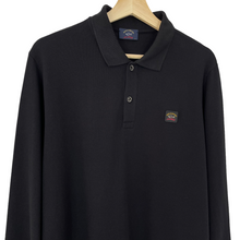 Load image into Gallery viewer, Paul and Shark Black Long Sleeved Polo - Large (L) PTP 21"