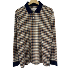 Load image into Gallery viewer, Aquascutum x Supreme House Check Long Sleeved Polo - Medium (M) PTP 21.25"