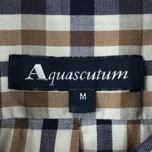 Load image into Gallery viewer, Aquascutum House Check Short Sleeved Shirt - Medium (M) PTP 21.5"