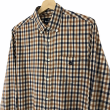 Load image into Gallery viewer, Aquascutum House Check Long Sleeved Shirt - Large (L) PTP 22"
