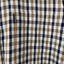 Load image into Gallery viewer, Aquascutum House Check Long Sleeved Shirt - Large (L) PTP 25"