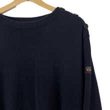 Load image into Gallery viewer, Paul and Shark Navy Crew Neck Wool Sweater - Double Extra Large (XXL) PTP 25"