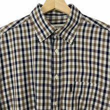 Load image into Gallery viewer, Aquascutum House Check Long Sleeved Shirt - Large (L) PTP 25"