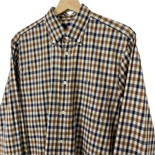 Load image into Gallery viewer, Aquascutum House Check Long Sleeved Shirt - Medium (M) PTP 21.5"