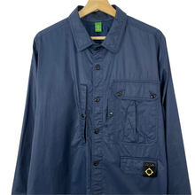 Load image into Gallery viewer, Ma.Strum Navy Blue Button Up Multi Pocket Overshirt - Extra Large (XL) PTP 24.5"