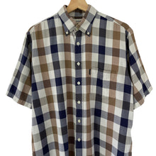 Load image into Gallery viewer, Aquascutum Block Check Short Sleeved Shirt - Large (L) PTP 24.5"