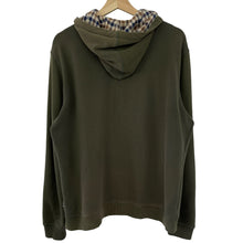 Load image into Gallery viewer, Aquascutum Khaki Green Full Zip Logo Hoody - Large (L) PTP 22"