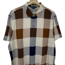 Load image into Gallery viewer, Aquascutum Block Check Short Sleeved Polo - Extra Large (XL) PTP 22"