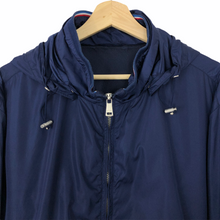 Load image into Gallery viewer, Paul and Shark Blue Nylon Hooded Jacket - Triple Extra Large (XXXL) PTP 26"