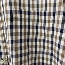Load image into Gallery viewer, Aquascutum House Check Short Sleeved Shirt - Large (L) PTP 24.75"