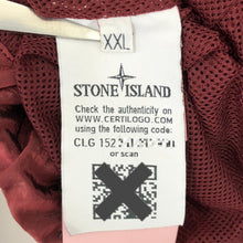 Load image into Gallery viewer, Stone Island Burgundy Nylon Metal Half Zip Smock - Double Extra Large (XXL) PTP 26.5"